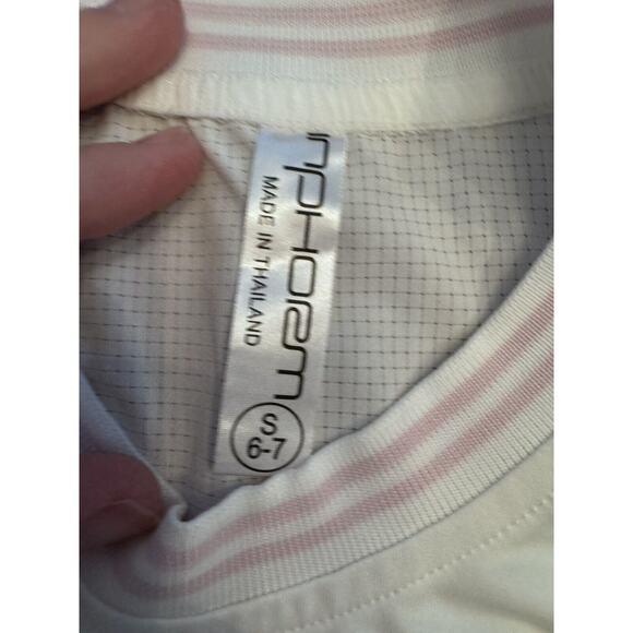 Inphorm Girls White Sleeveless Athletic Tank Tennis Golf NWT Size 6-7 - Picture 2 of 7